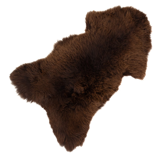Thick Cushy Brown Sheepskin Rug