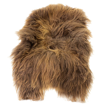 Dark Brown w Some Blonde Icelandic Sheepskin