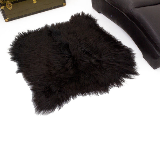 Dark Brown Blackish Double Side-Side Icelandic Sheepskin
