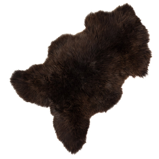 Dark Brown Sheepskin Rug