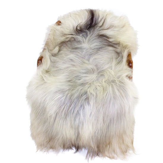 Silver Gray Black Mix Icelandic Sheepskin