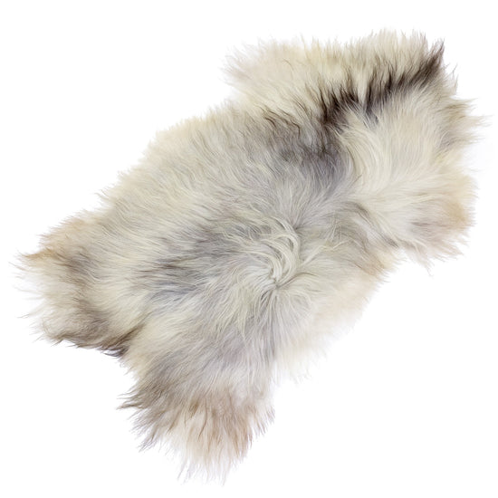 Silver Gray Black Mix Icelandic Sheepskin