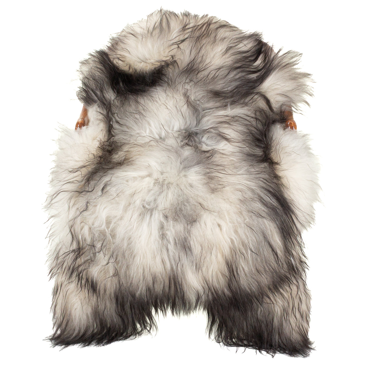 Gray to Black Mix Icelandic Sheepskin