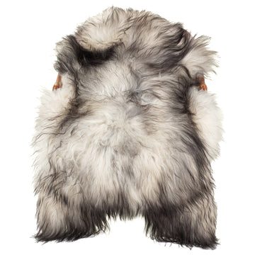 Gray to Black Mix Icelandic Sheepskin