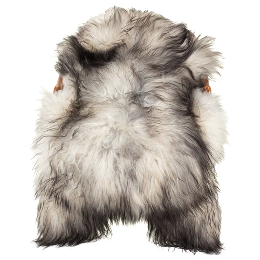 Gray to Black Mix Icelandic Sheepskin