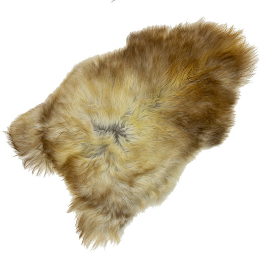 Gray w Dark Copper Brown Mix Icelandic Sheepskin