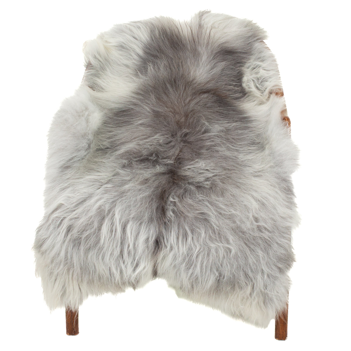 Silver White Gray Icelandic Sheepskin