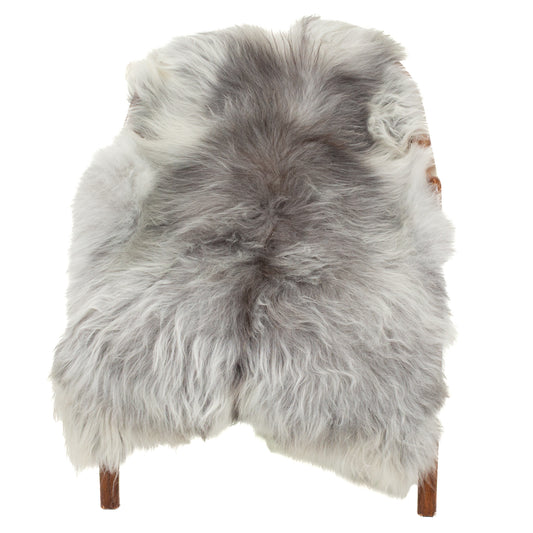 Silver White Gray Icelandic Sheepskin
