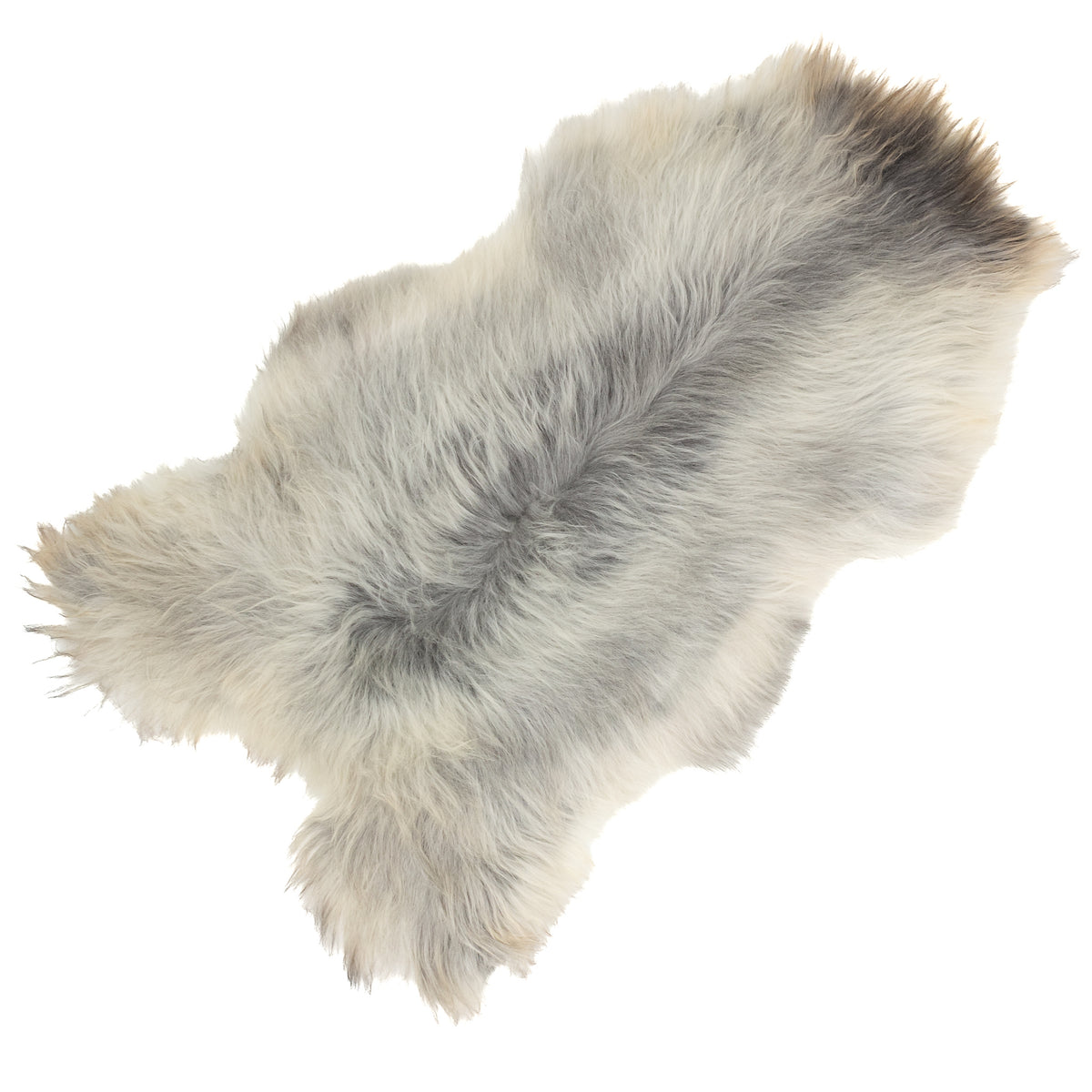 Gray White Mix Icelandic Sheepskin Rug