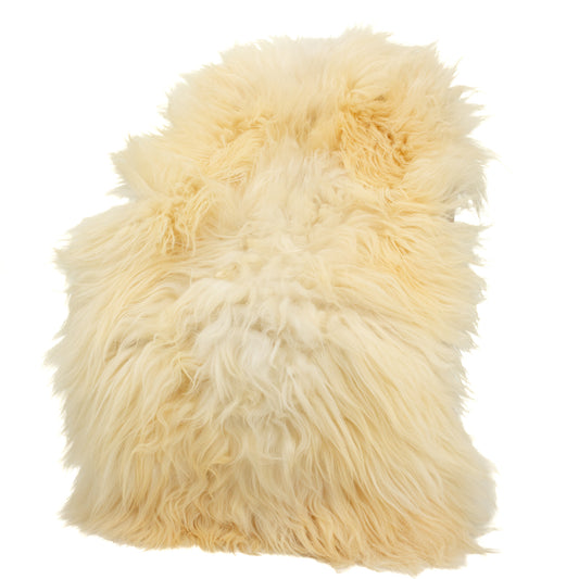 Huge Heavy Long Coarse Wool Ivory White Heidschnucke Sheepskin