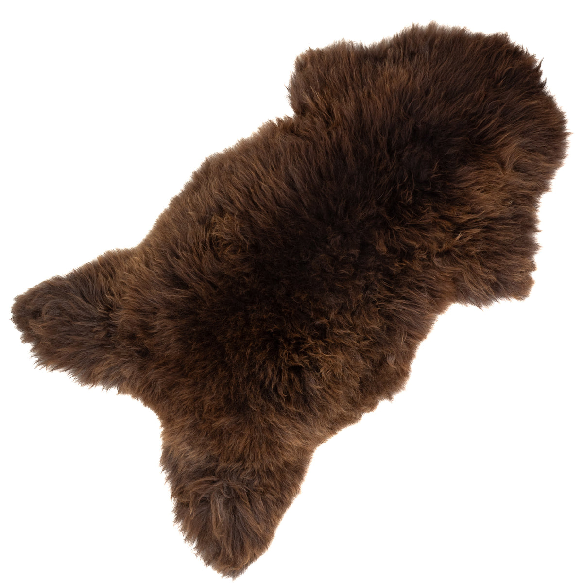 Huge Thick Brown Sheepskin Rug