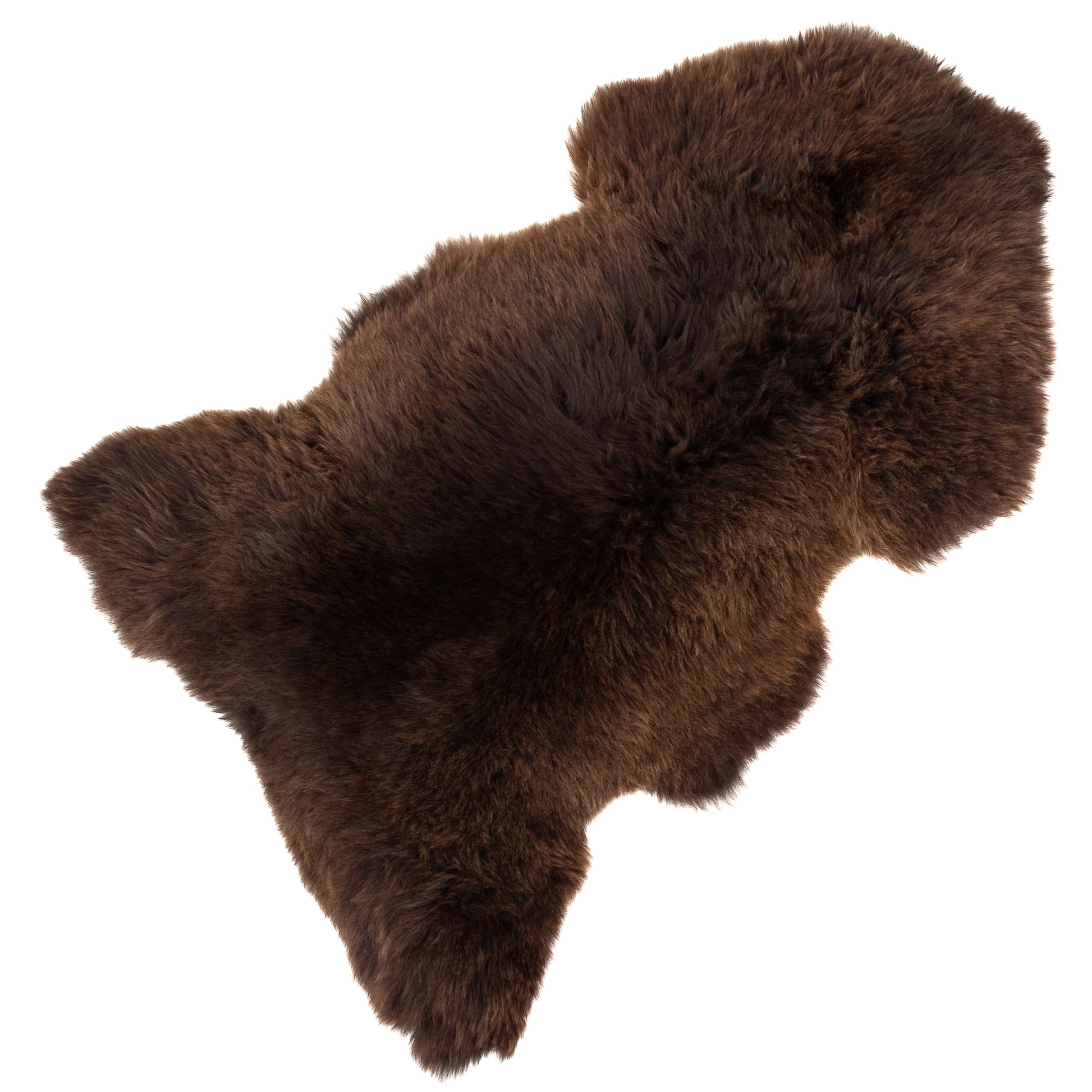 Huge Thick Cushy Brown Sheepskin Rug