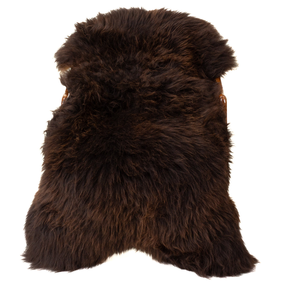 Huge Thick Cushy Dark Brown Sheepskin