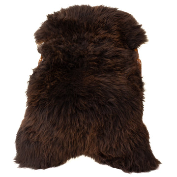 Huge Thick Cushy Dark Brown Sheepskin