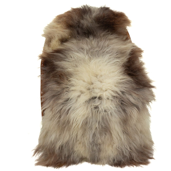 Huge Thick Mixed Color Long Wool Swedish Sheepskin