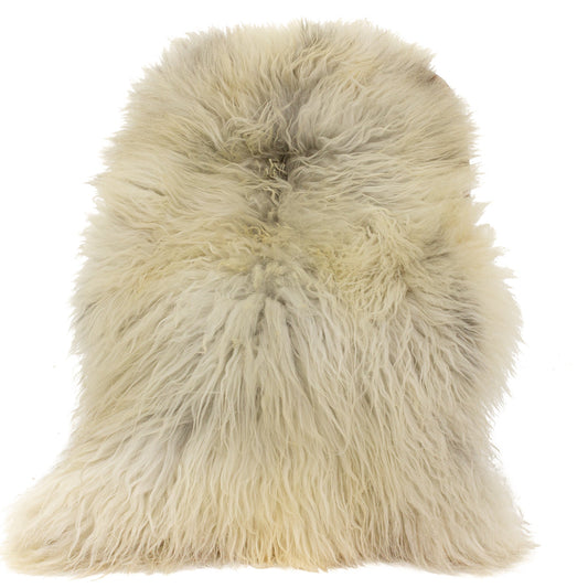 Huge White and Black Thick Long Wool Swedish Sheepskin