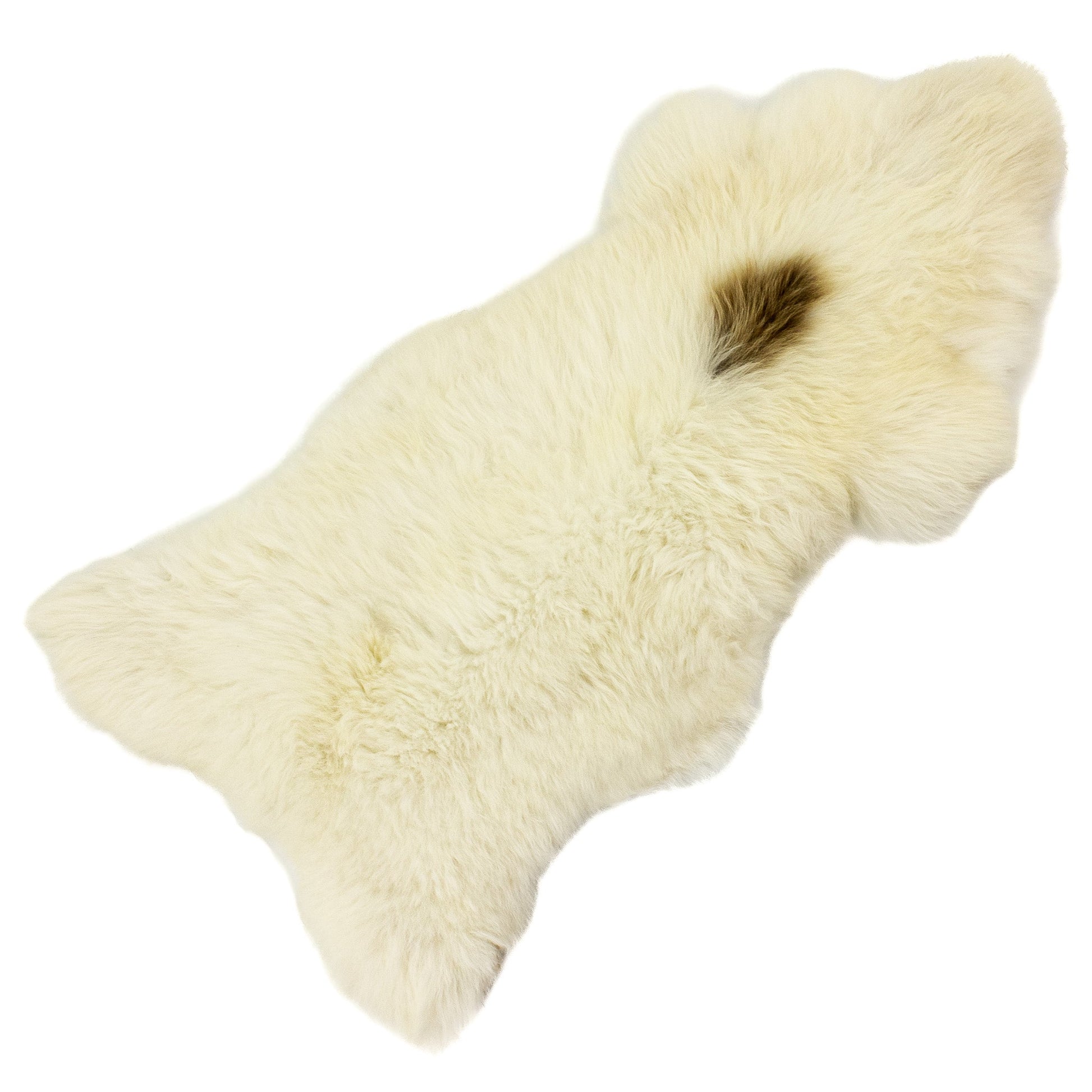 Ivory White Suffolk w Dot Sheepskin