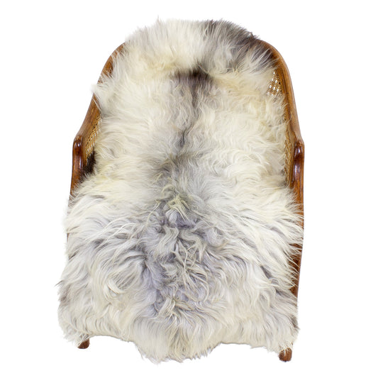 Ivory White w Black Sheepskin