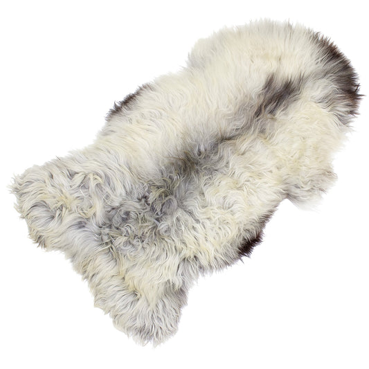 Ivory White w Black Sheepskin