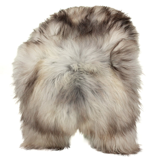 Large Black Gray White Icelandic Sheepskin