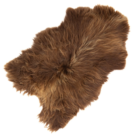 Large Blonde Brown Icelandic Sheepskin Rug