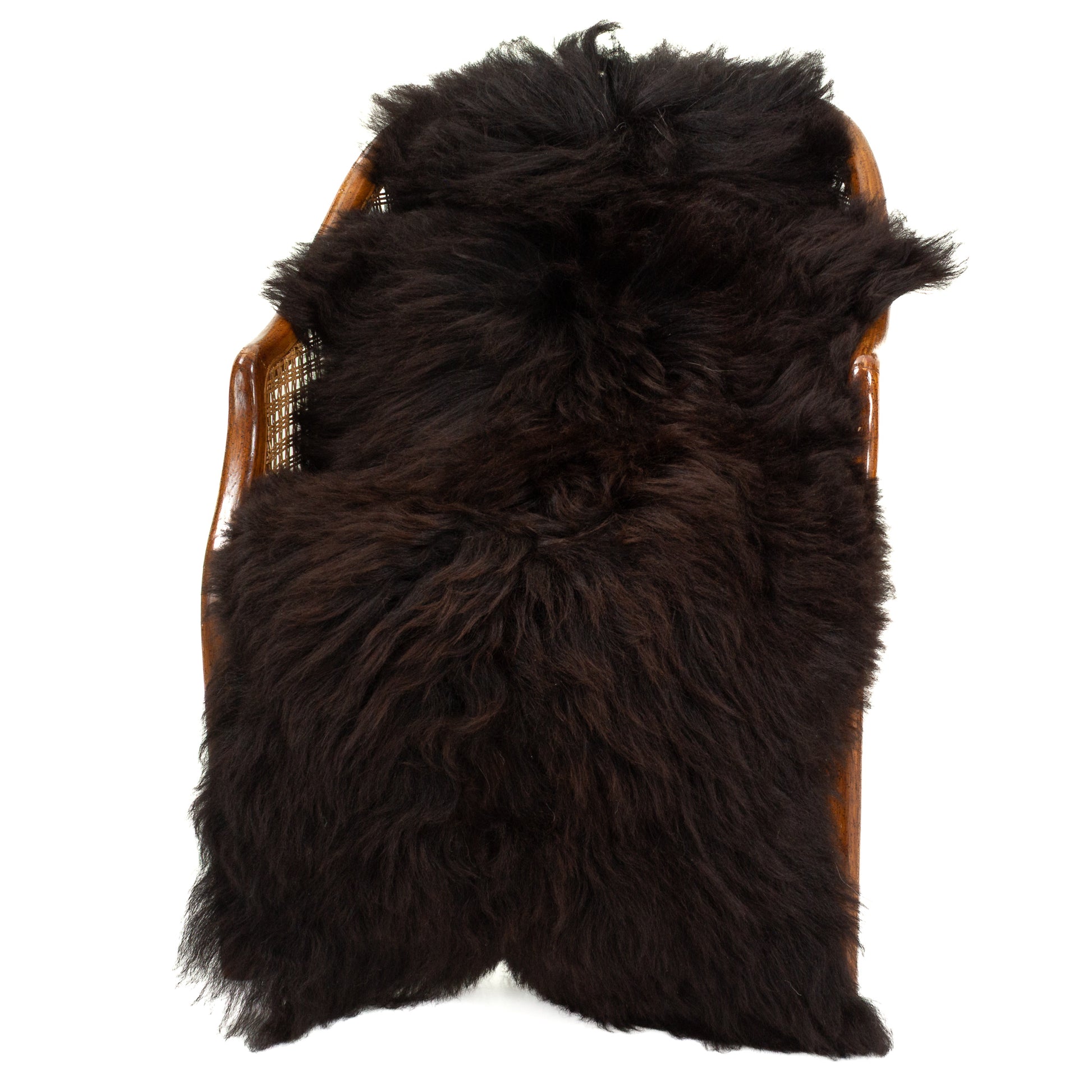 Large Coarse Long Wool Blackish Brown Heidschnucke Sheepskin