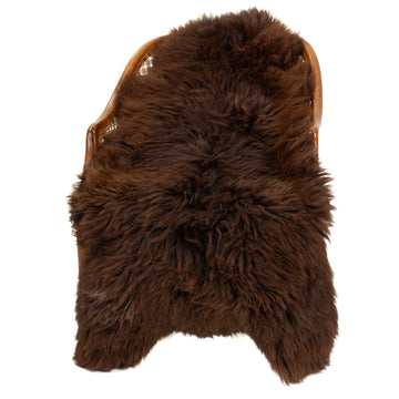 Large Course Long Wool Dark Brown Heidschnucke Sheepskin