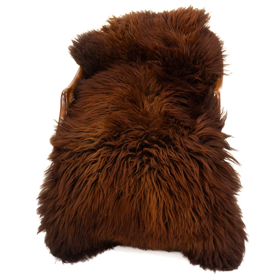 Large Course Long Wool Reddish Brown Heidschnucke Sheepskin