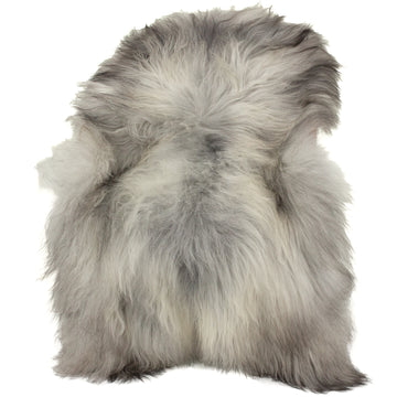 Large Gray Ivory White Icelandic Sheepskin