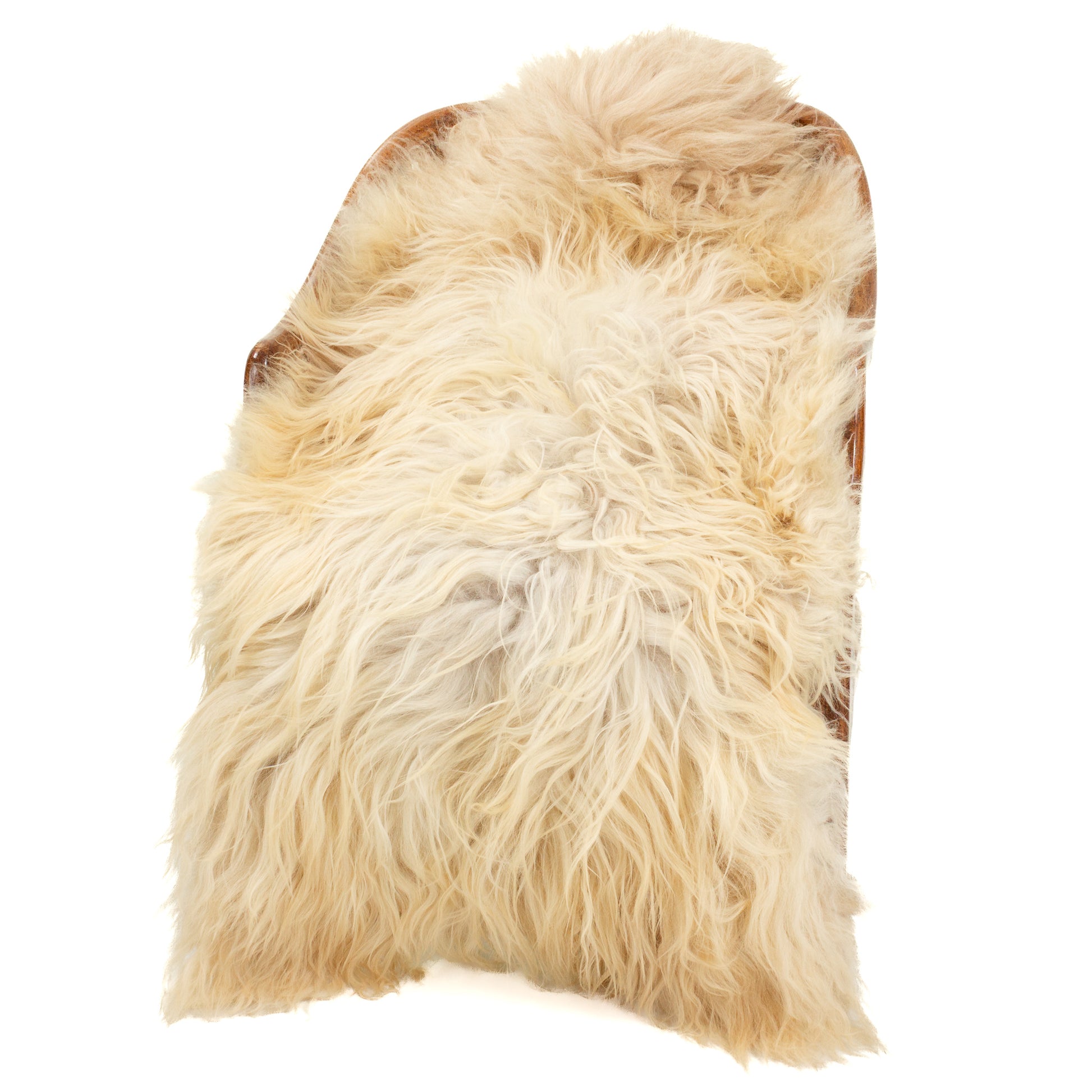 Large Long Coarse Wool Light Mottled Heidschnucke Sheepskin