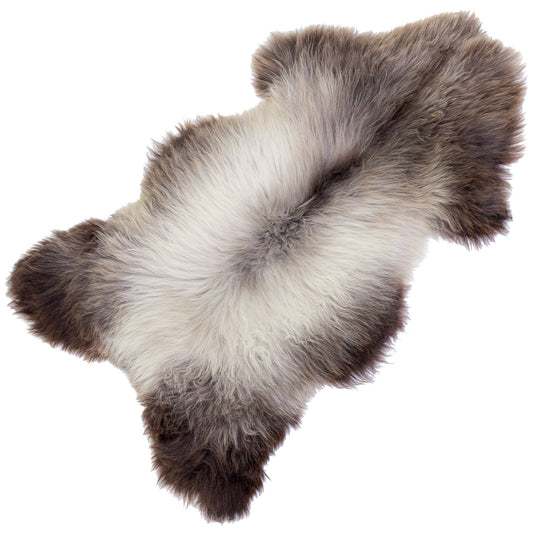 Large Long Wool Silver Gray to Dark Sheepskin