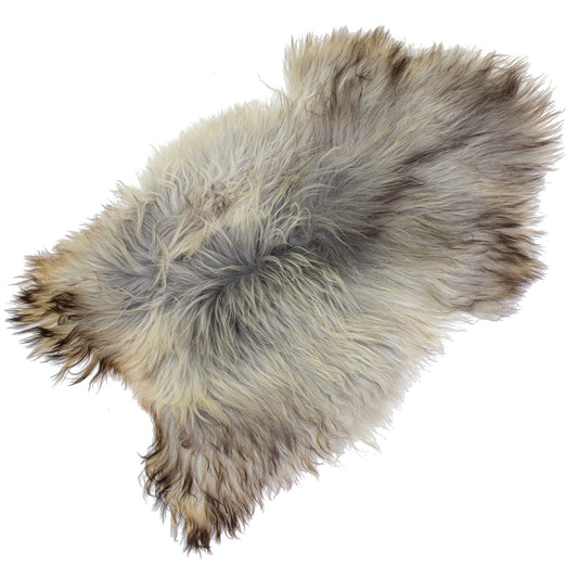 Large Natural Gray Icelandic Sheepskin