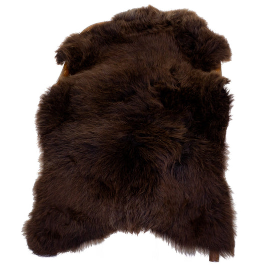 Large Short Wool Brown Sheepskin