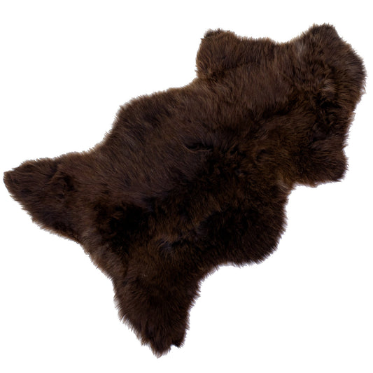 Large Short Wool Brown Sheepskin