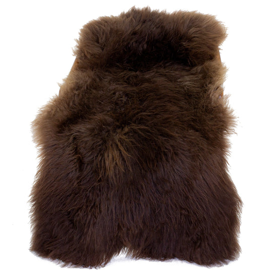 Large Soft Brown Long Wool Swedish Sheepskin