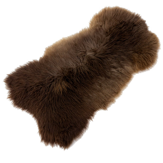 Large Soft Brown Long Wool Swedish Sheepskin