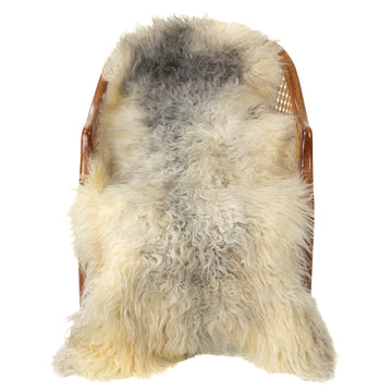 Large Soft Long  Hair Silver Gray Swedish Sheepskin