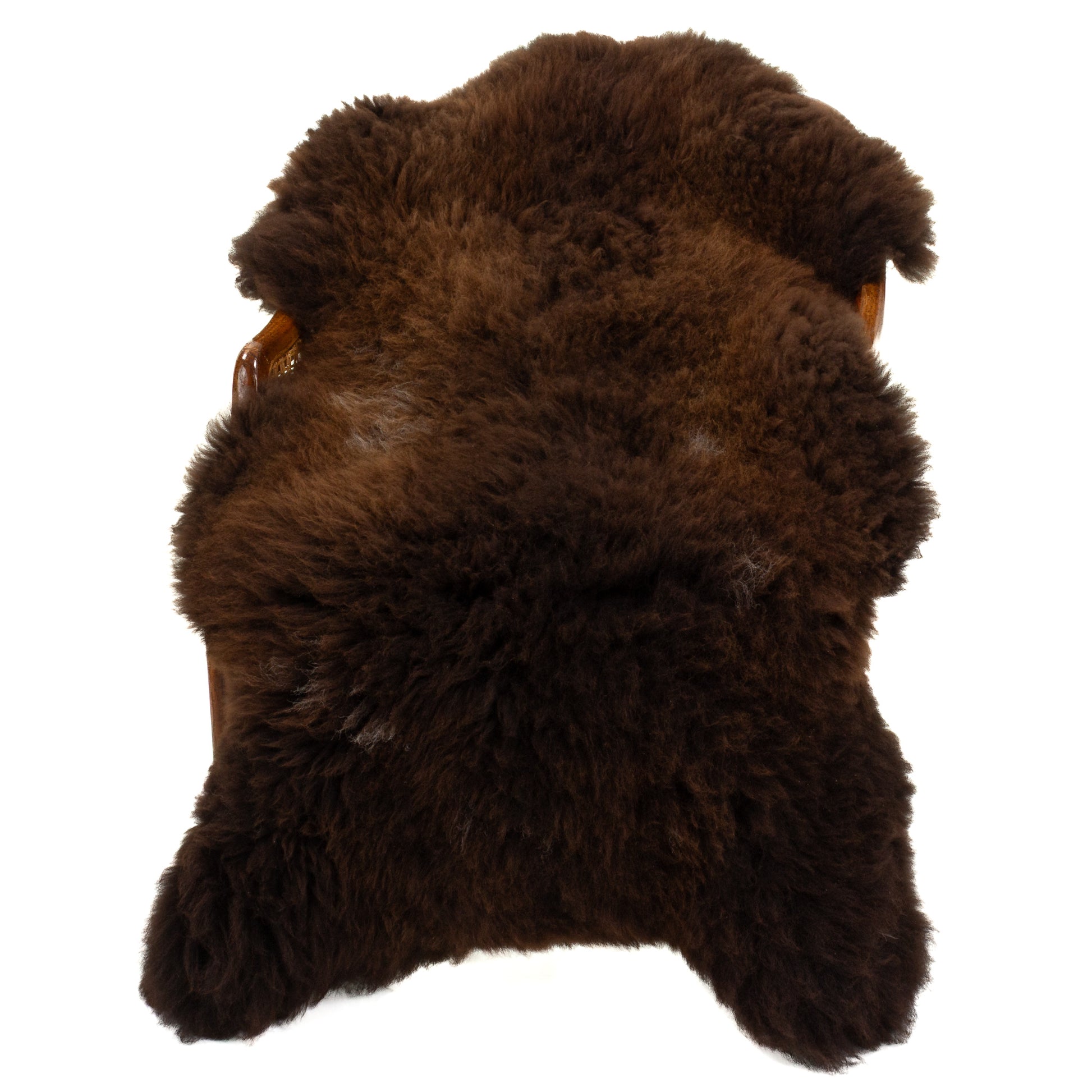 Large Soft Short Wool Brown Swedish Sheepskin