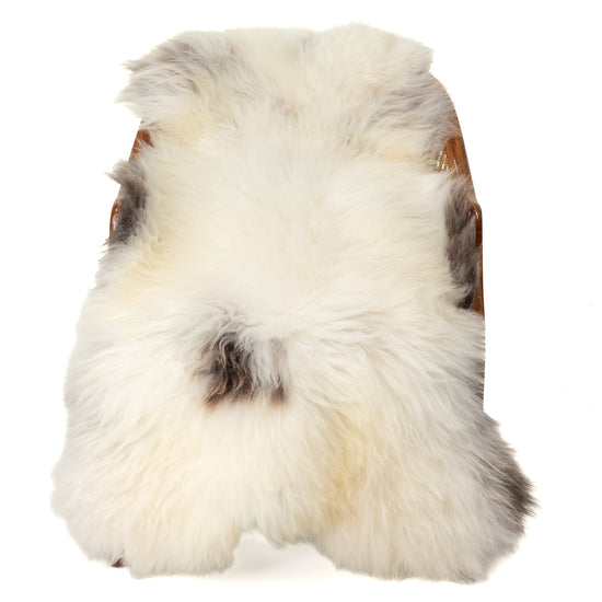 Large Soft White w Dark Sheepskin