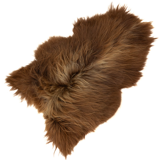 Large Thick Blonde Brown Icelandic Sheepskin Rug