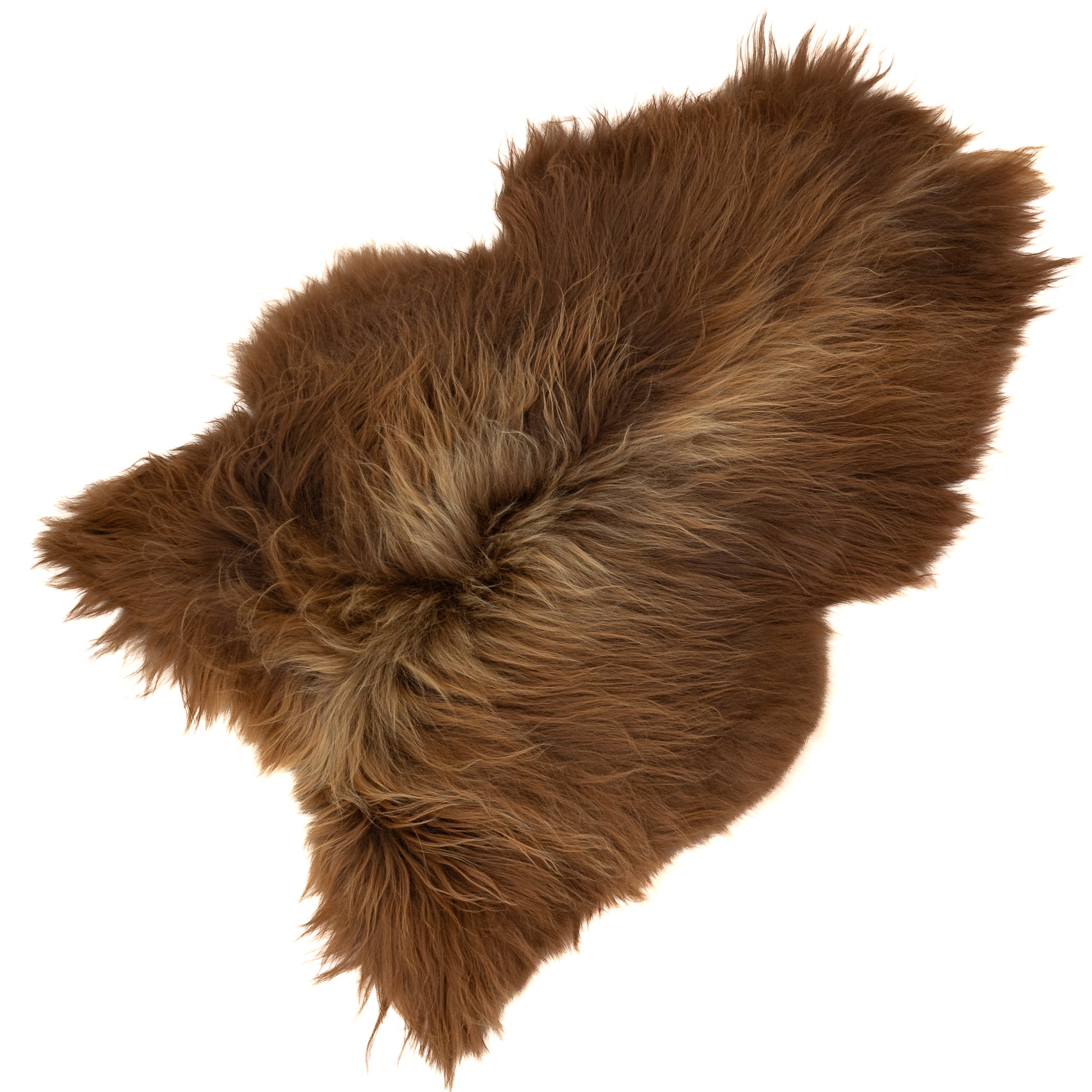 Large Thick Blonde Brown Icelandic Sheepskin Rug