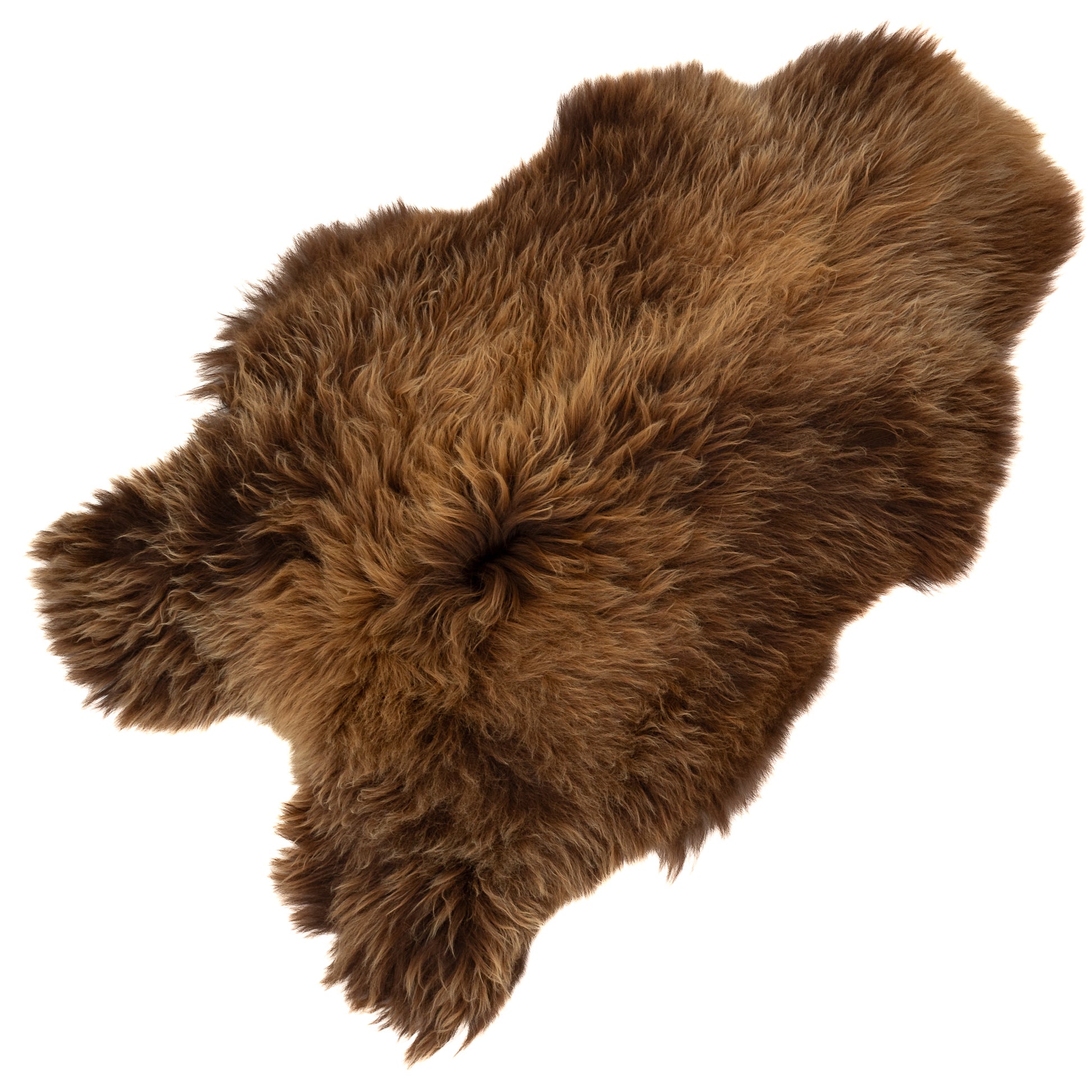 Large Thick Blonde Brown Icelandic Sheepskin Rug