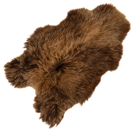 Large Thick Blonde Brown Icelandic Sheepskin Rug