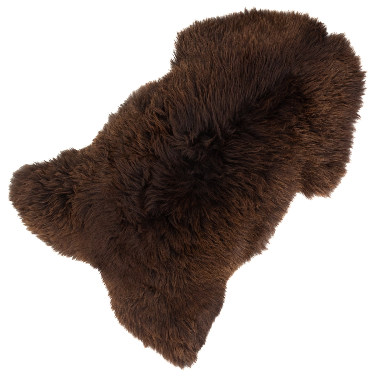 Large Thick Brown Sheepskin Rug