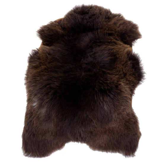 Large Thick Cushy Dark Brown Sheepskin