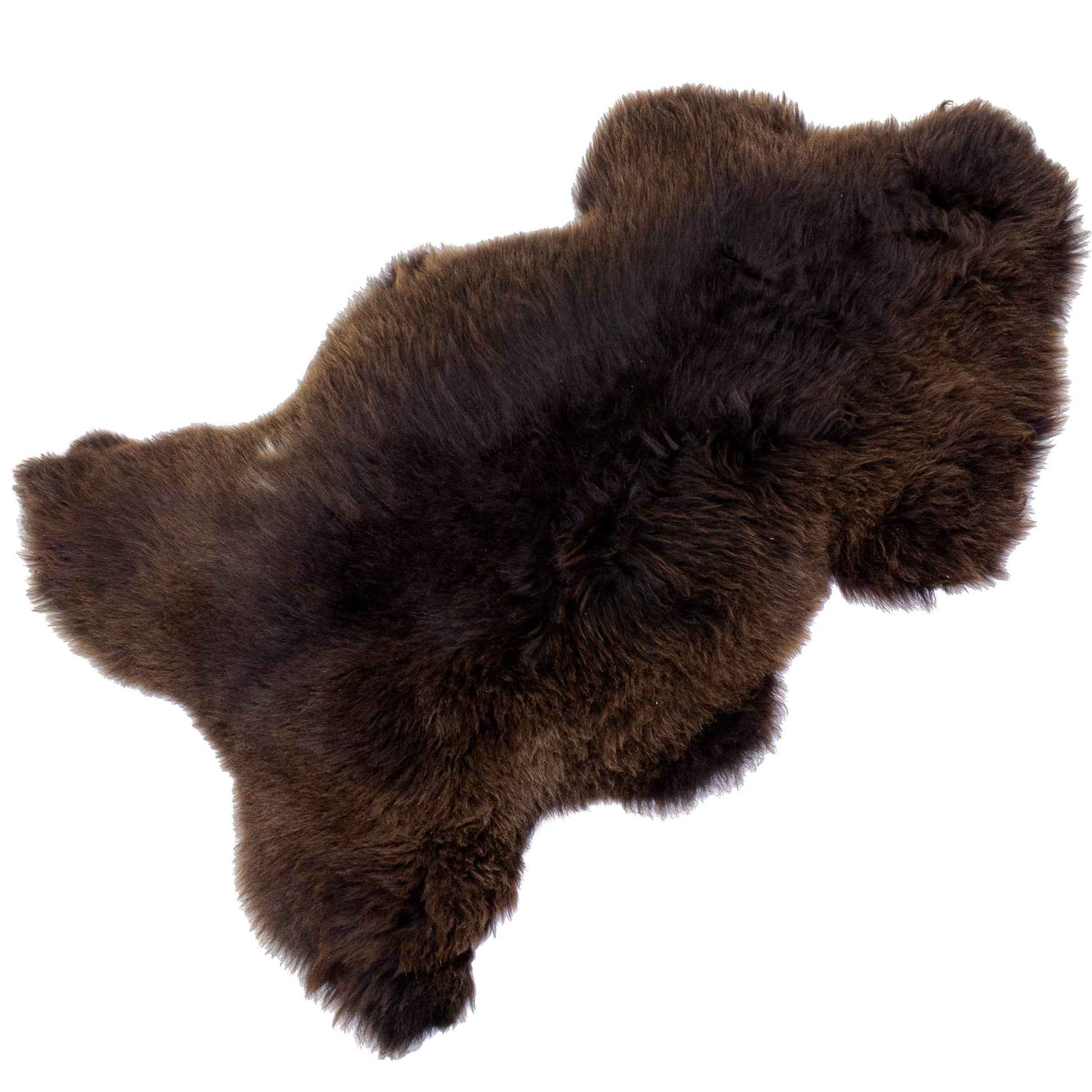 Large Thick Cushy Dark Brown Sheepskin