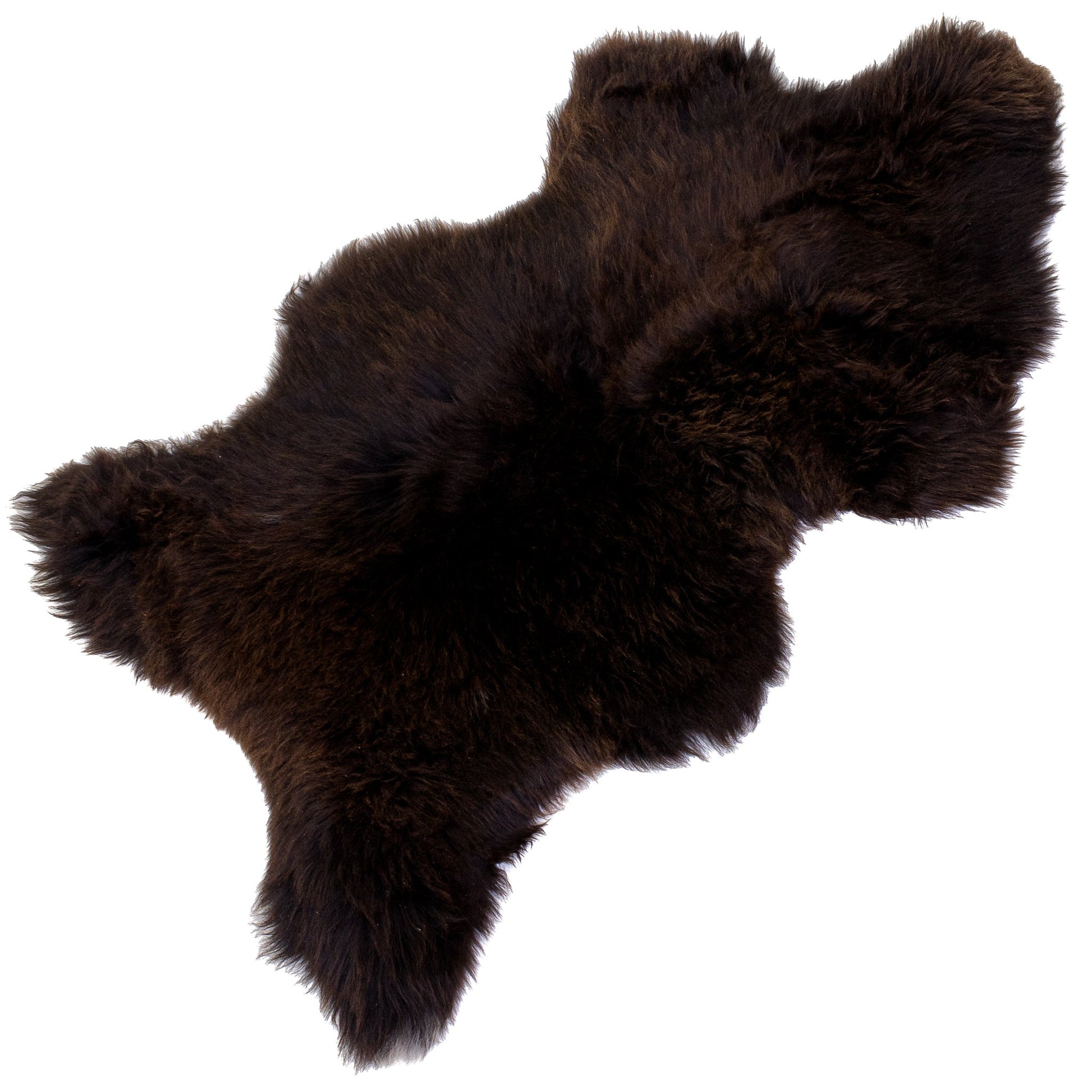Large Thick Cushy Dark Brown Sheepskin