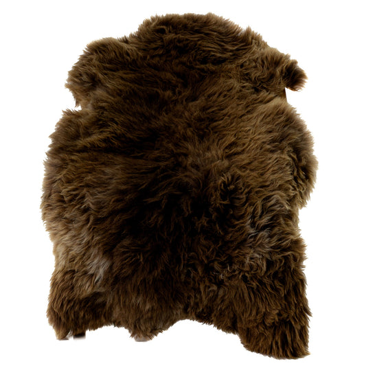 Large Thick Cushy Brown w Highlights Sheepskin