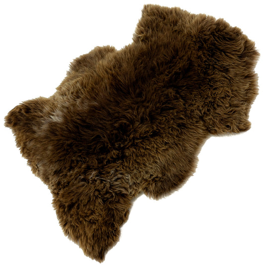 Large Thick Cushy Brown w Highlights Sheepskin