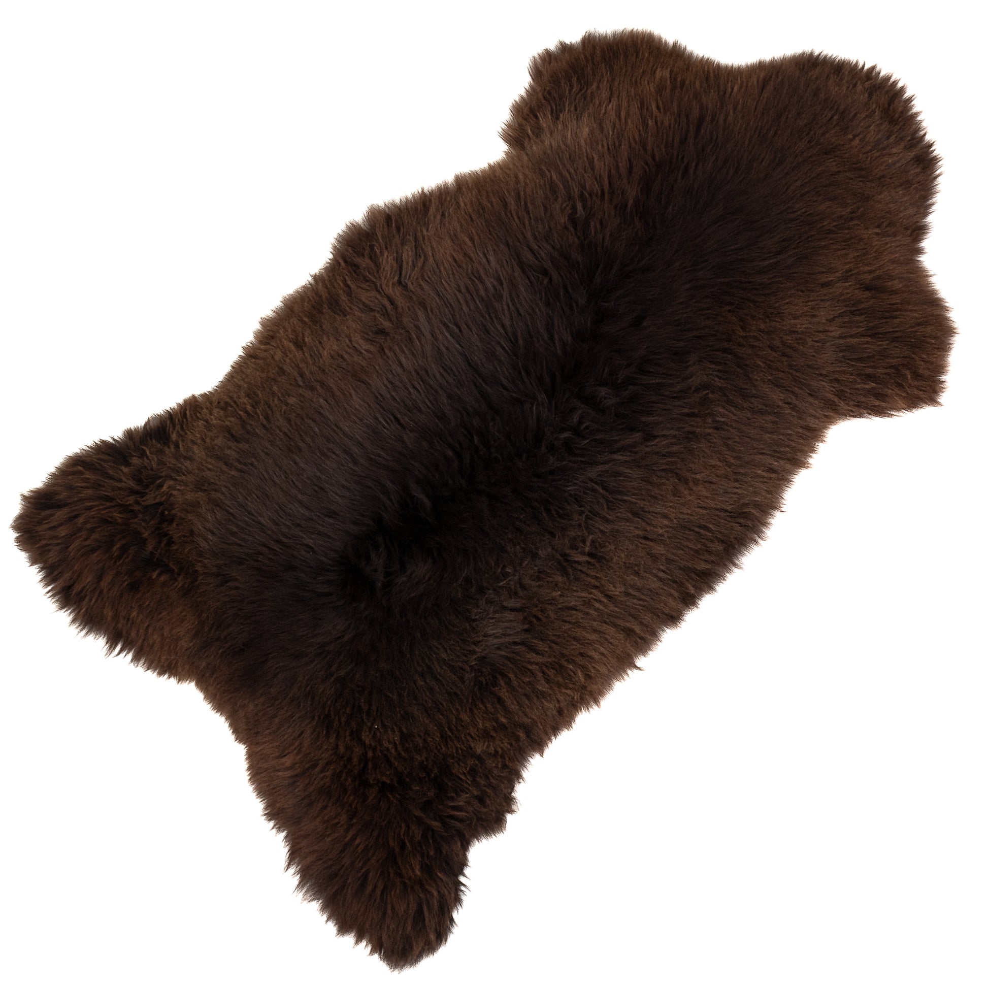 Large Thick Cushy Brown Sheepskin Rug